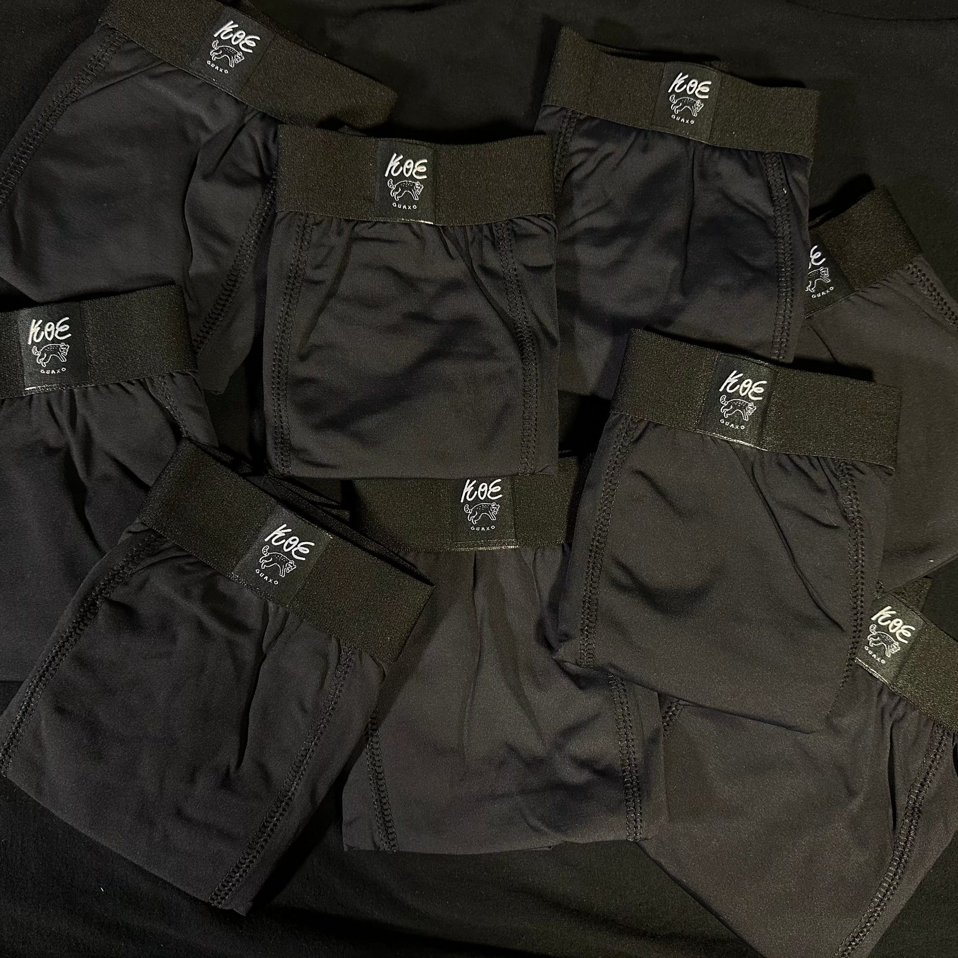 Pilha de Boxers Poliamida dobradas.